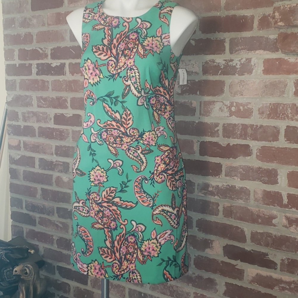 **Brand new** Teal dress with floral print.